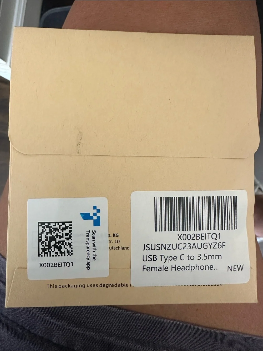 Brand NEW in Packaging USB-C to 3.5mm Nylon Adapter